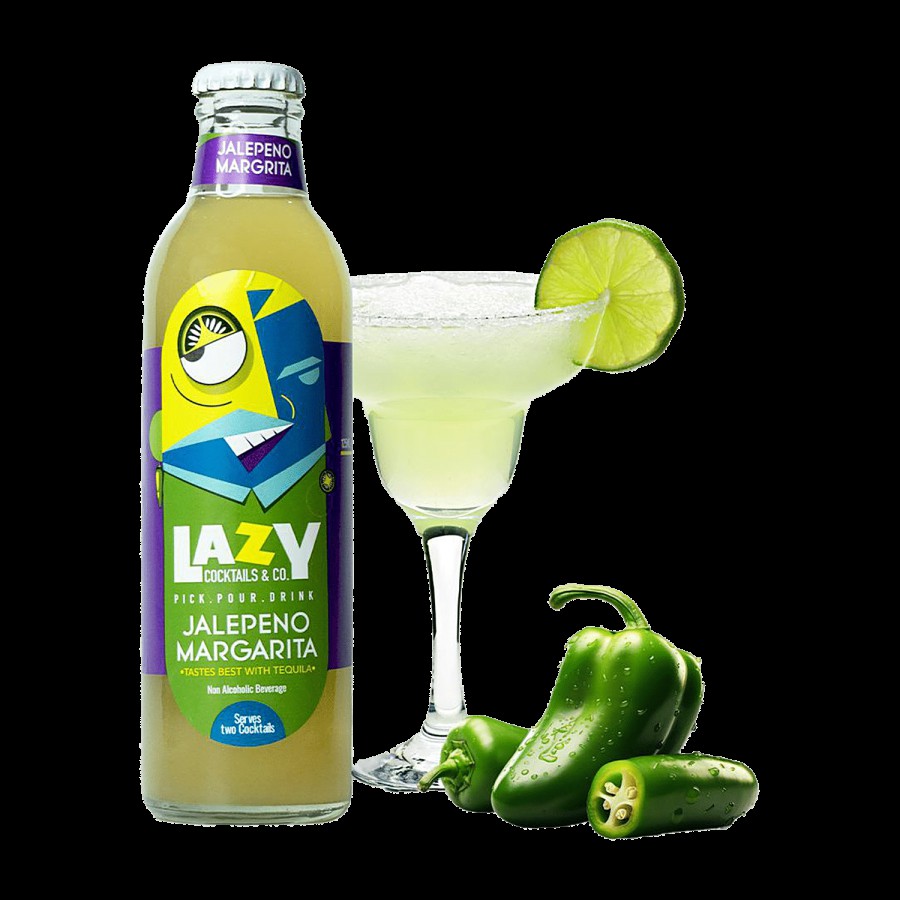 Lazy Cocktails & Co. Jalapeno Margarita Non-Alcoholic Beverage Cocktail Mixer