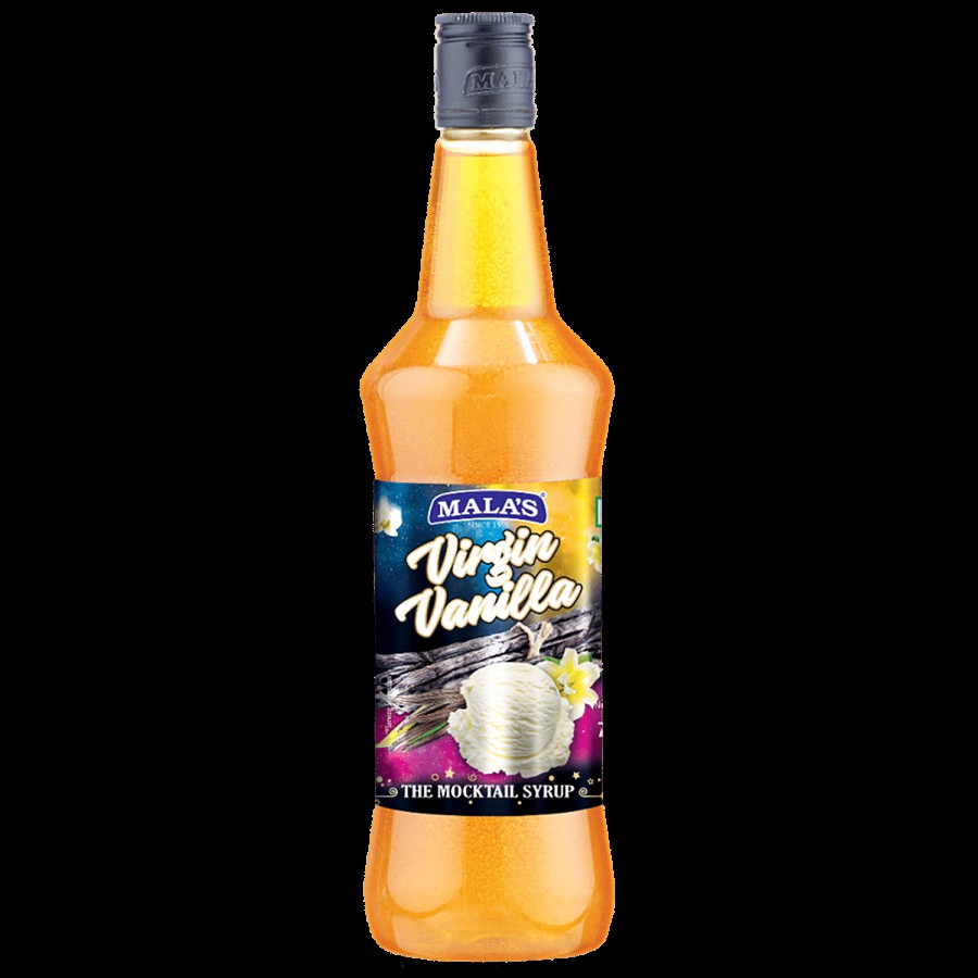 Malas Virgin Vanilla Mocktail Syrup - Rich Flavour