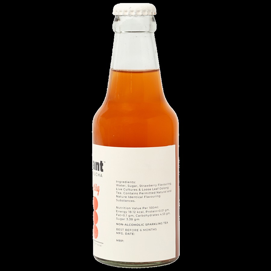 Mossant Strawberry Kombucha - Low Sugar