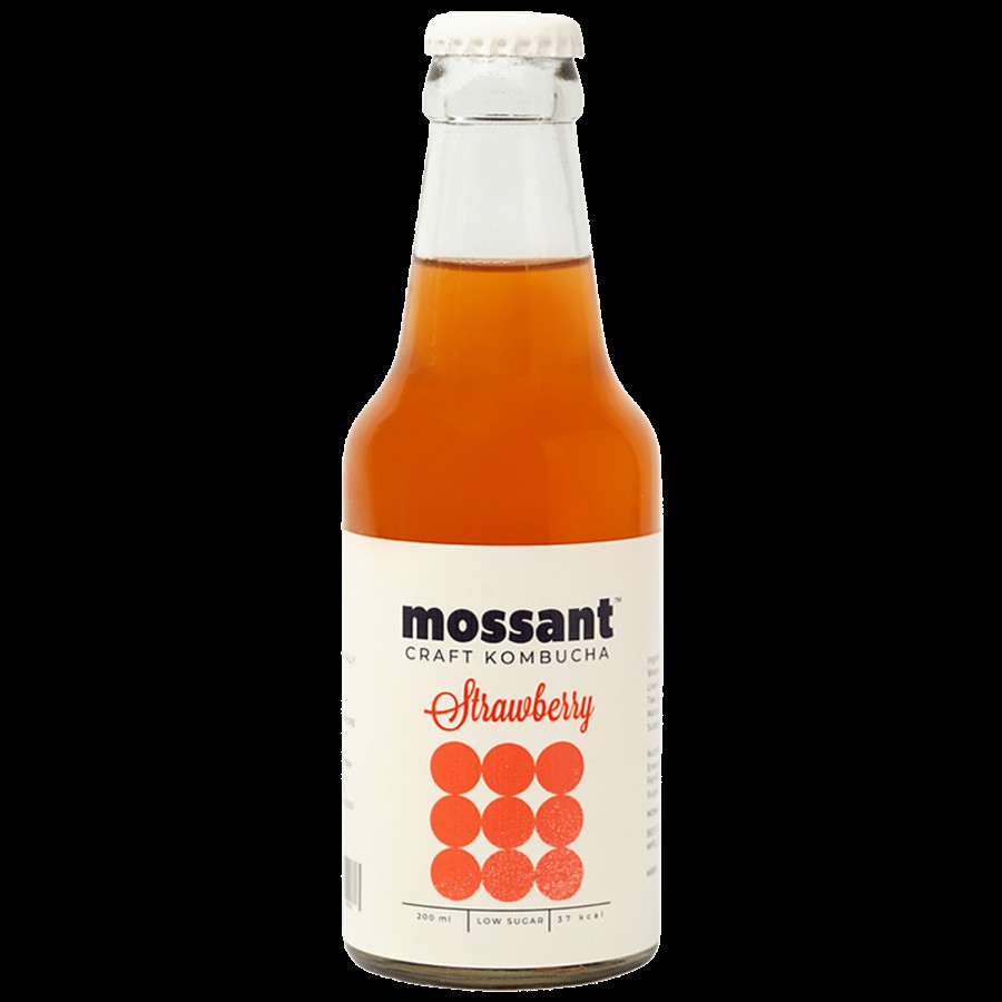 Mossant Strawberry Kombucha - Low Sugar