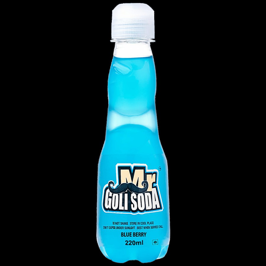 Mr.GOLISODA Blueberry Fizzy Soda Drink - Refreshing