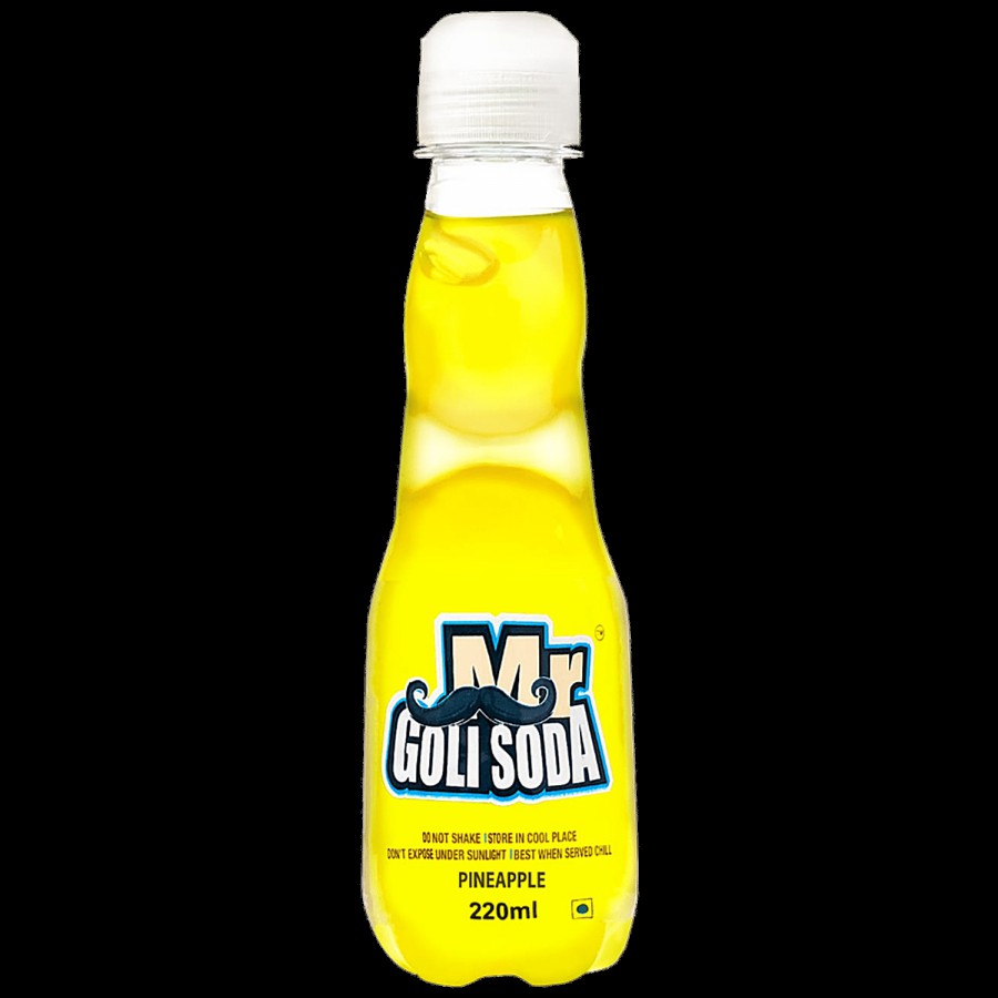 Mr.GOLISODA Pineapple Fizzy Soda Drink - Refreshing