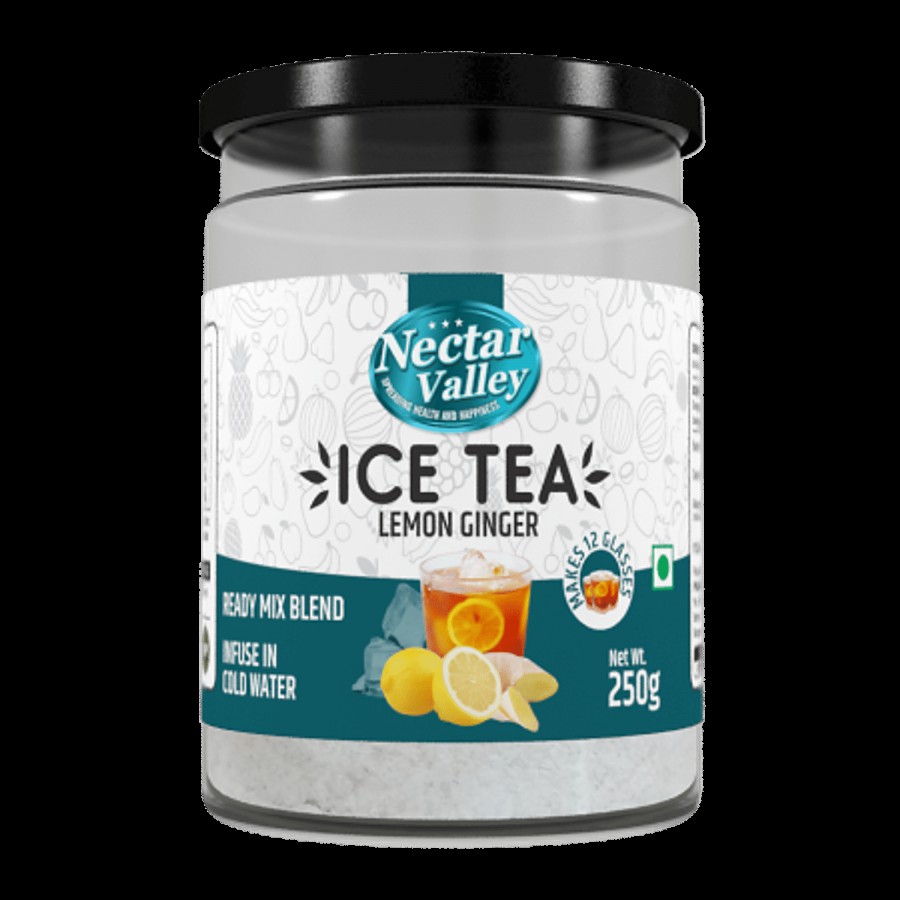 Nectar Valley Instant Ice Tea Mix - Lemon Ginger