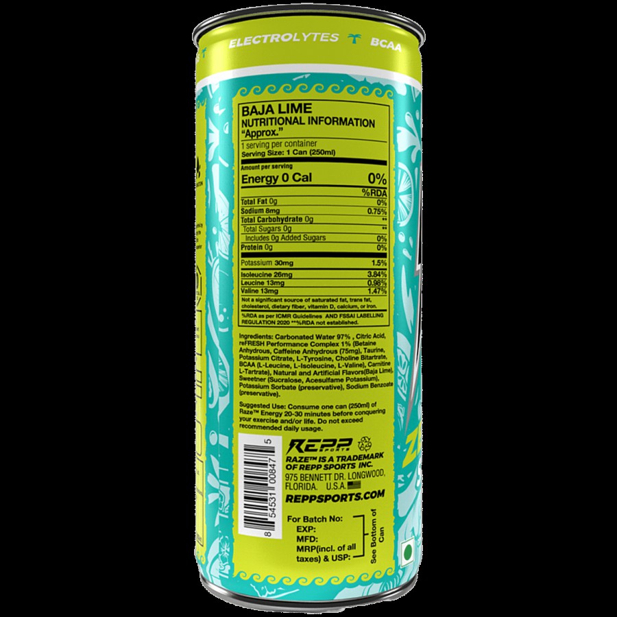 Raze Functional Energy Drink - Baja Lime