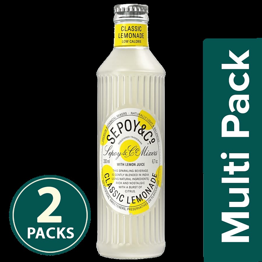 Sepoy & Co. Classic Lemonade With Natural Fruit -  Balanced Botanical Mixer