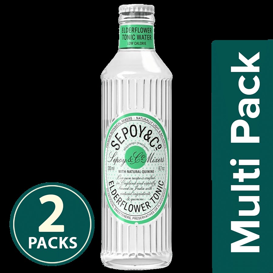 Sepoy & Co. Elderflower Tonic Water- Natural Quinine