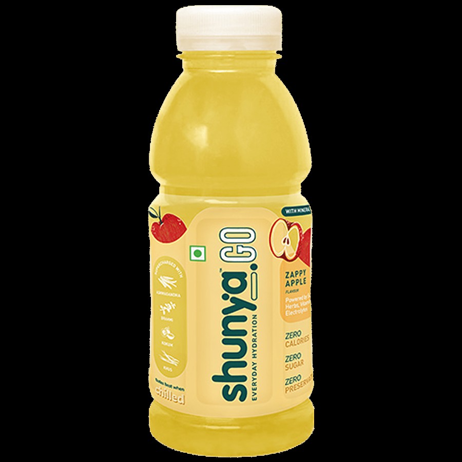 Shunya Go Zappy Apple - Active Hydration Drink With Zero Sugar & No Preservatives