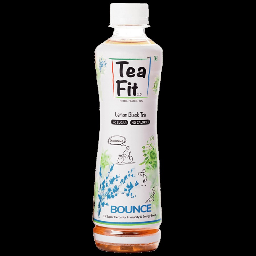 Teafit Bounce Lemon Black Tea - Unsweetened