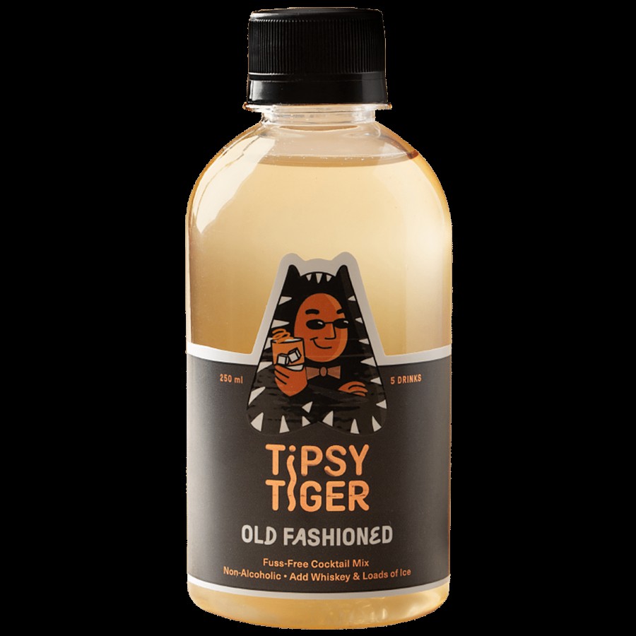 Tipsy Tiger Old Fashioned Cocktail Mix - Non-Alcoholic Beverage