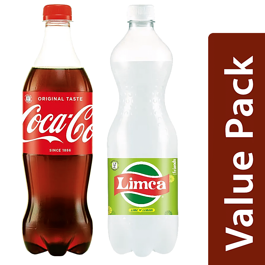 bb Combo Coca Cola Soft Drink Original Taste 750 ml +Limca Soft Drink Lemon & Lime 750 ml