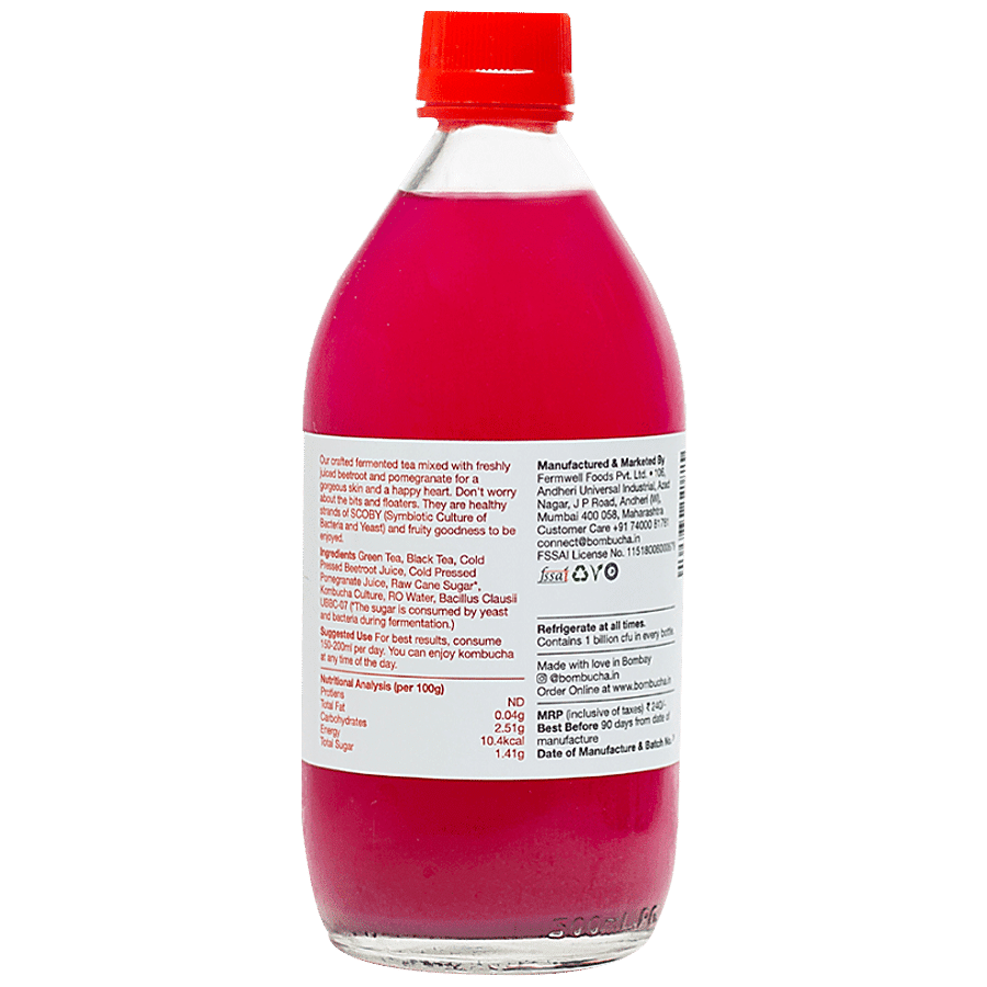 Bombucha Beet Pomegranate Kombucha