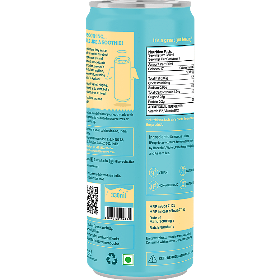 Borecha Classic Kombucha - Probiotic