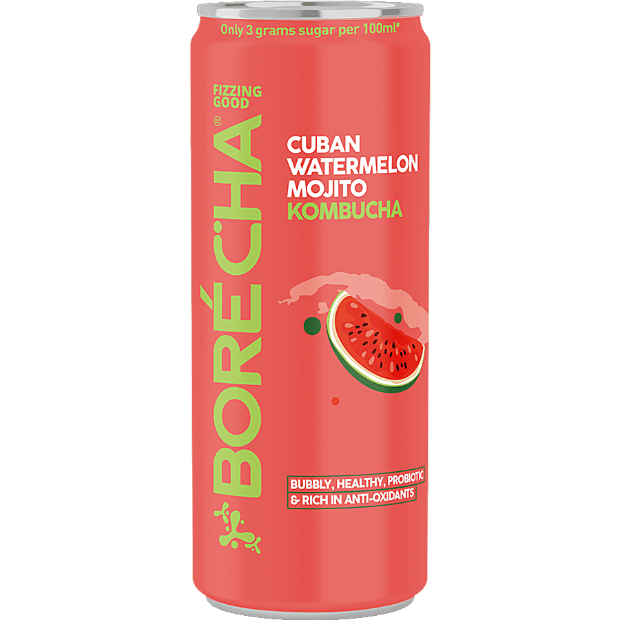 Borecha Cuban Watermelon Mojito Kombucha - Probiotic