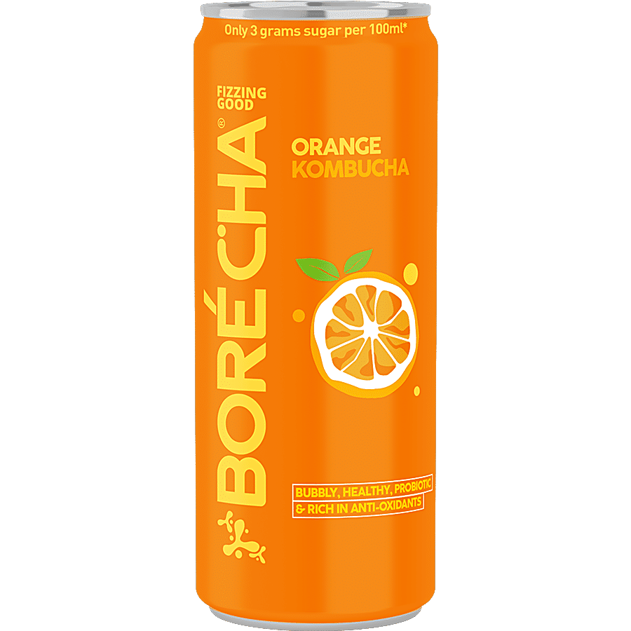 Borecha Orange Kombucha - Probiotic