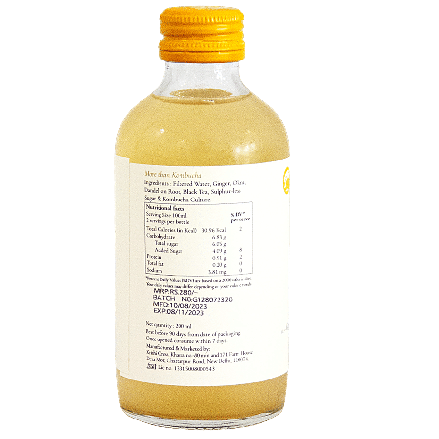 Krishi Cress Kombucha Cleanse - Ginger