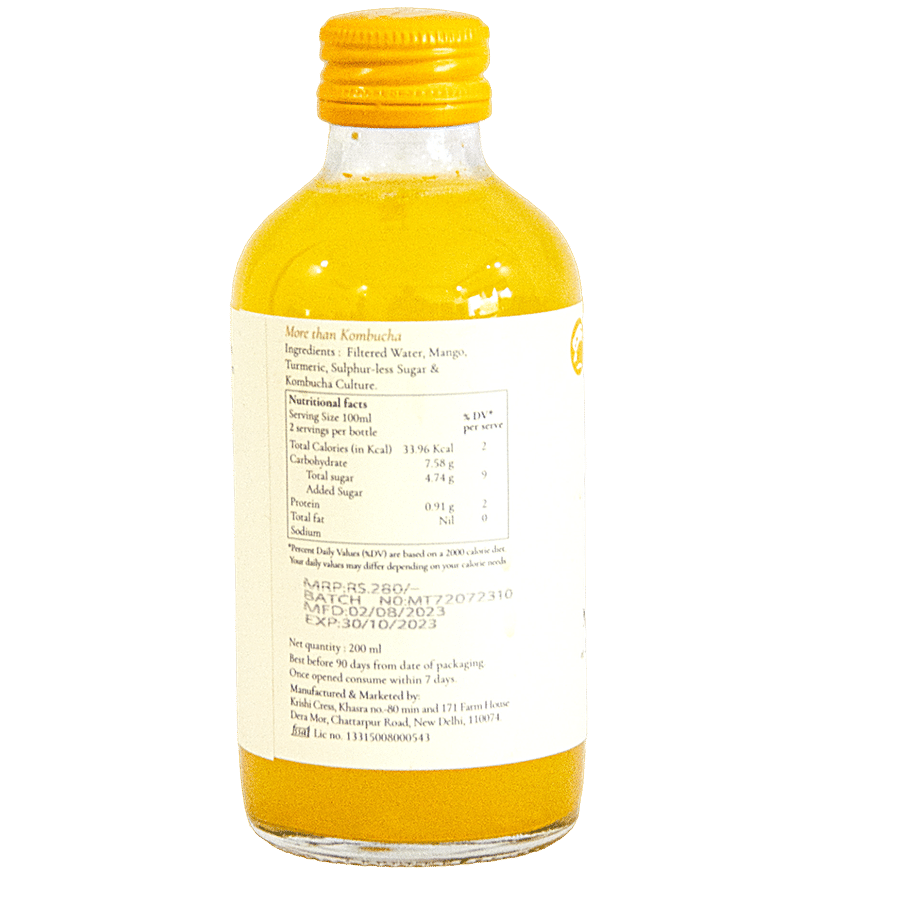 Krishi Cress Kombucha Mango Turmeric