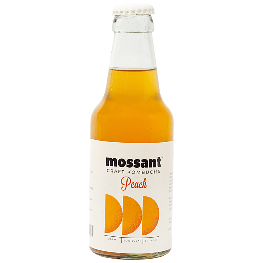 Mossant Peach Kombucha - Low Sugar