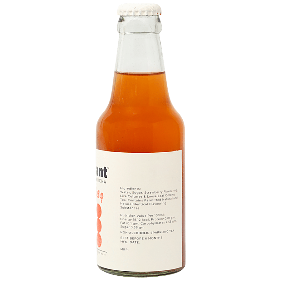 Mossant Strawberry Kombucha - Low Sugar