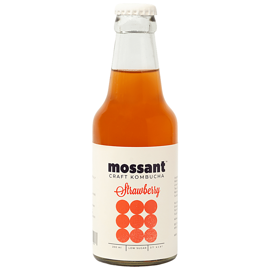 Mossant Strawberry Kombucha - Low Sugar