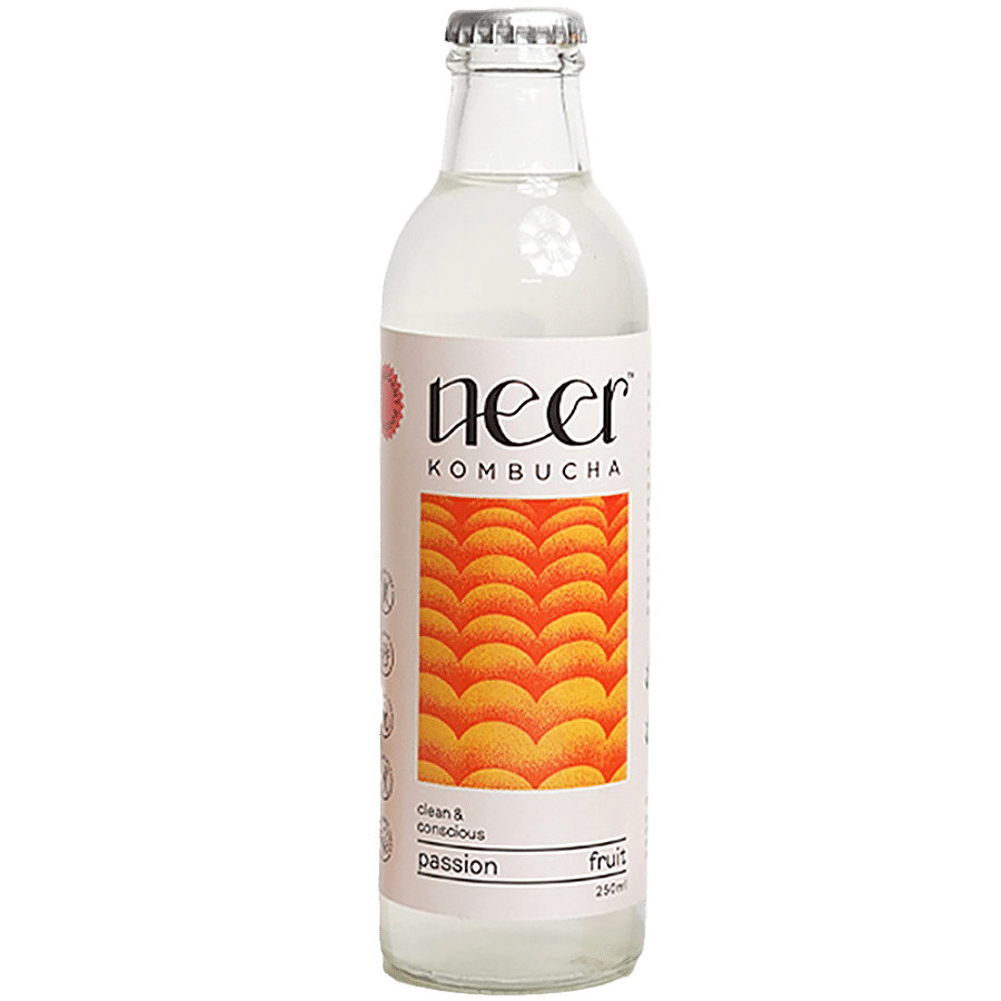 Neer kombucha Passion Fruit Kombucha - Gluten Free