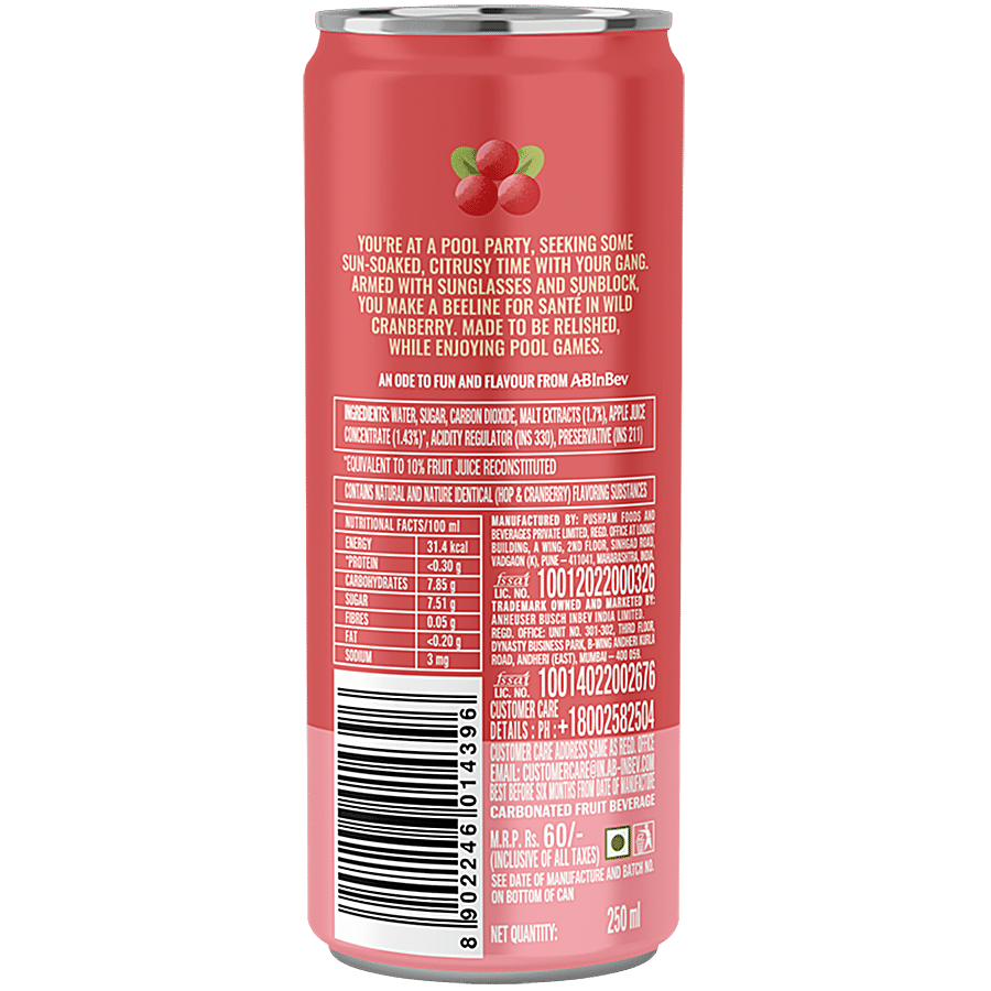 Sante Fruit Drink - Wild Cranberry