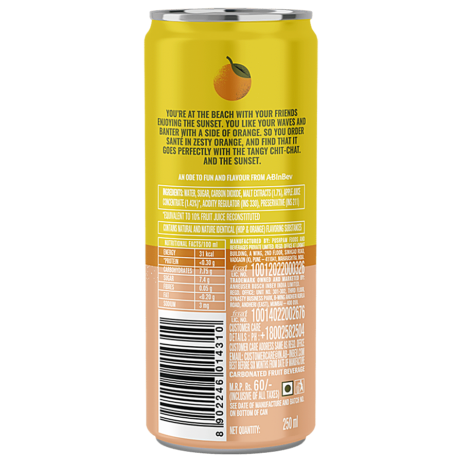 Sante Fruit Drink - Zesty Orange