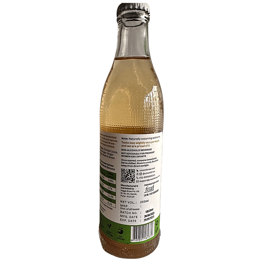 umami brew Spiced Kairi Kombucha - Low Calorie