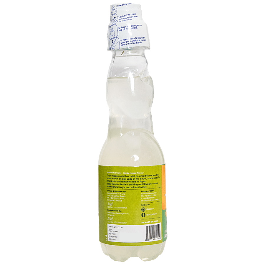 DOBRA Pop Goli Marble Soda Nimbu Masala - Refreshing Soft Drink