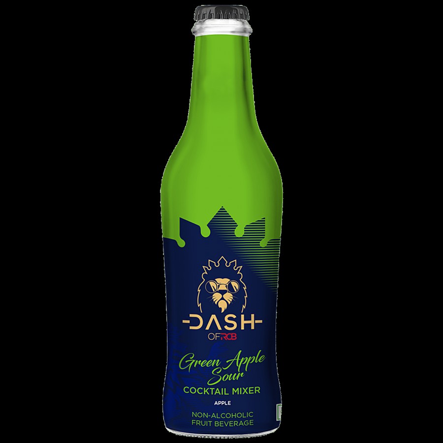 Dash of RCB Green Apple Sour Cocktail Mixer - Non-Alcoholic Fruit Beverage