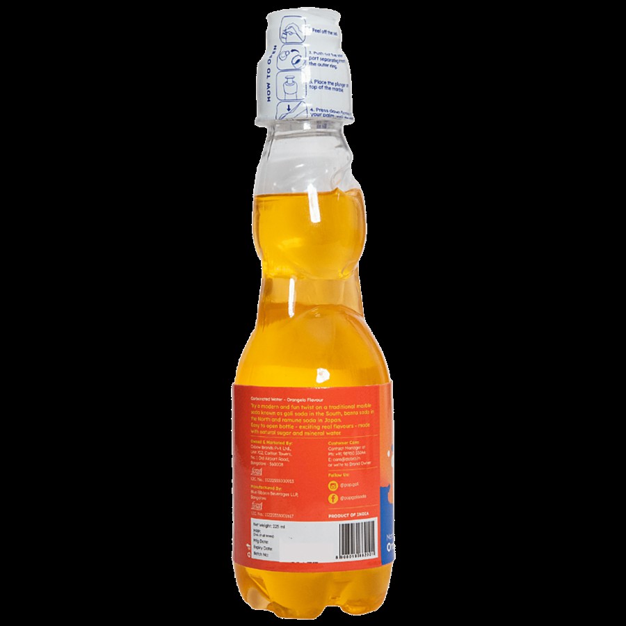 Dobra Pop Goli Marble Soda Orangelo - Refreshing Soft Drink