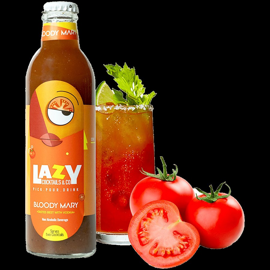 Lazy Cocktails & Co. Bloody Mary Non-Alcoholic Beverage Cocktail Mixer