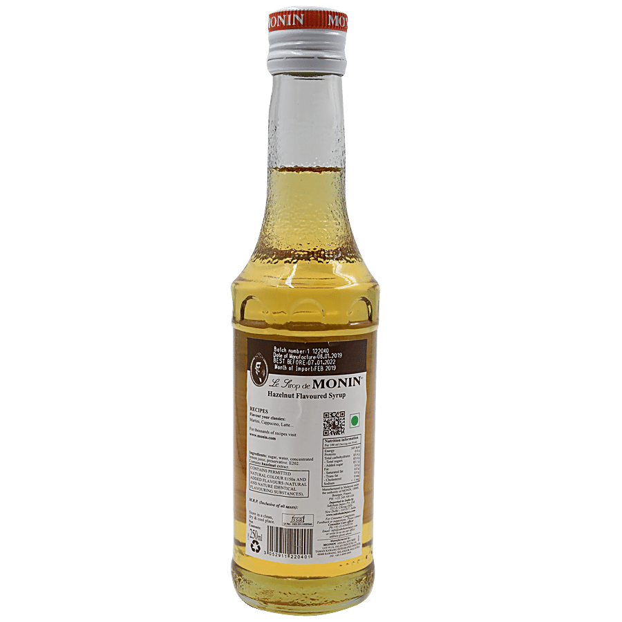 Monin Syrup - Noisette Hazelnut Flavored