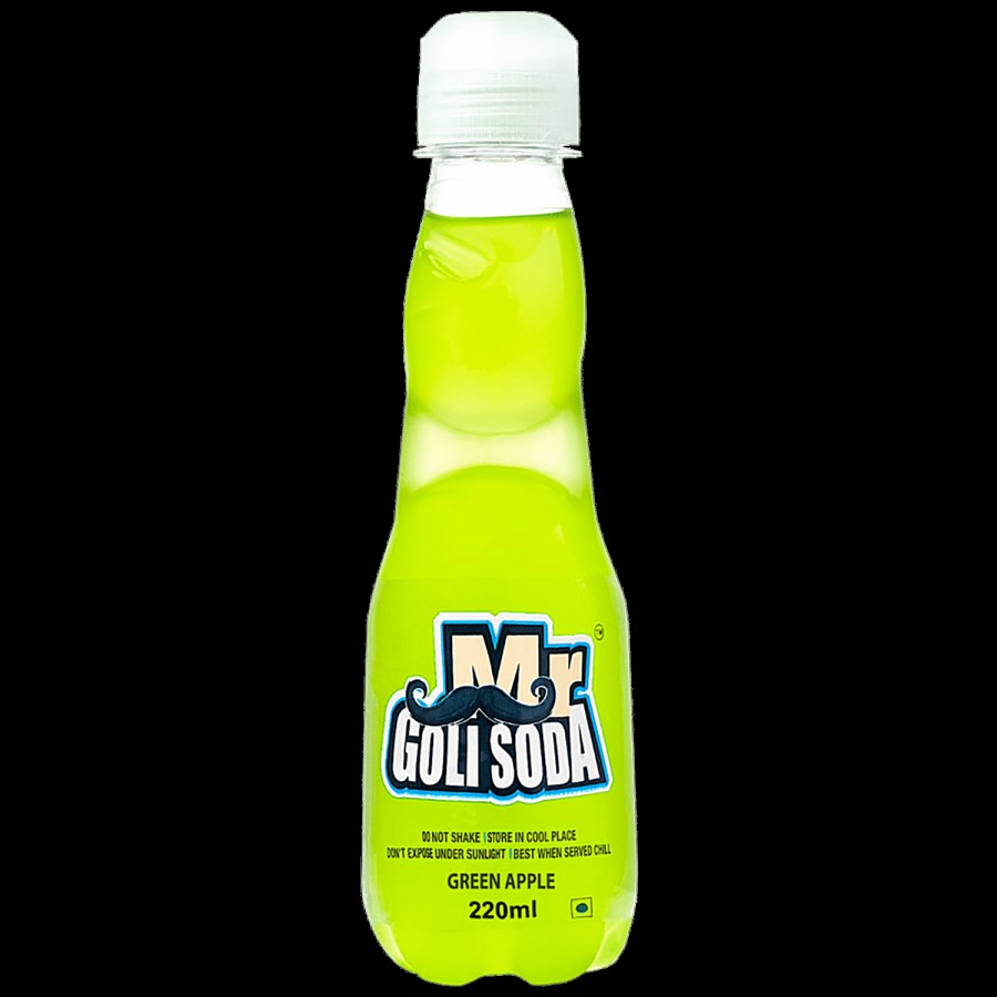 Mr.GOLISODA Green Apple Fizzy Soda Drink - Refreshing