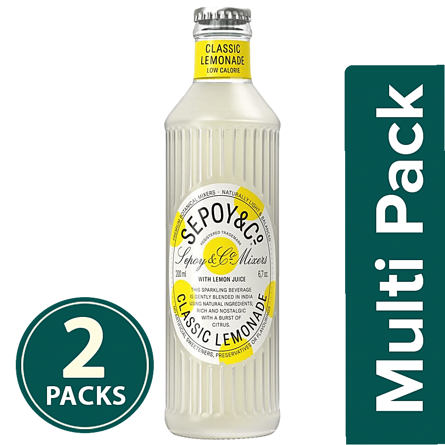 Sepoy & Co. Classic Lemonade With Natural Fruit -  Balanced Botanical Mixer