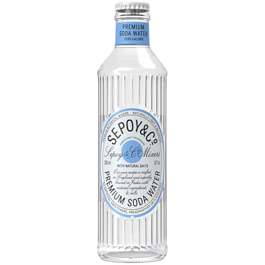 Sepoy & Co. Premium Soda Water With Natural Salts - For Cocktails & Mocktails