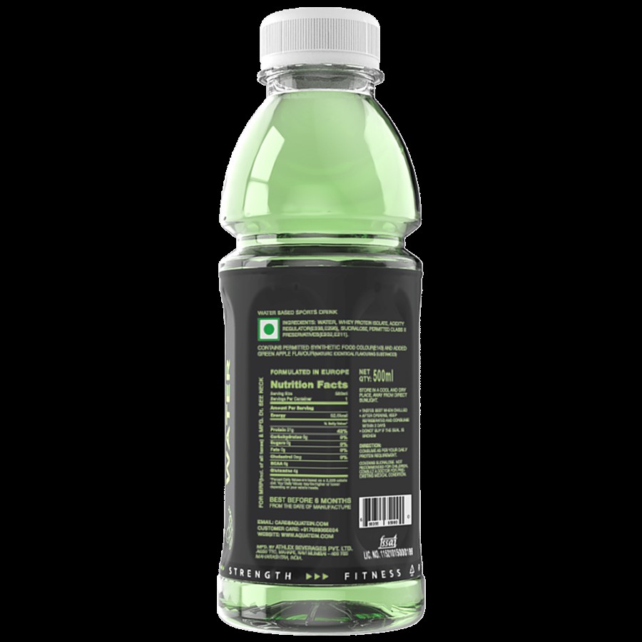 AQUATEIN Pro 21g Protein Water - Green Apple