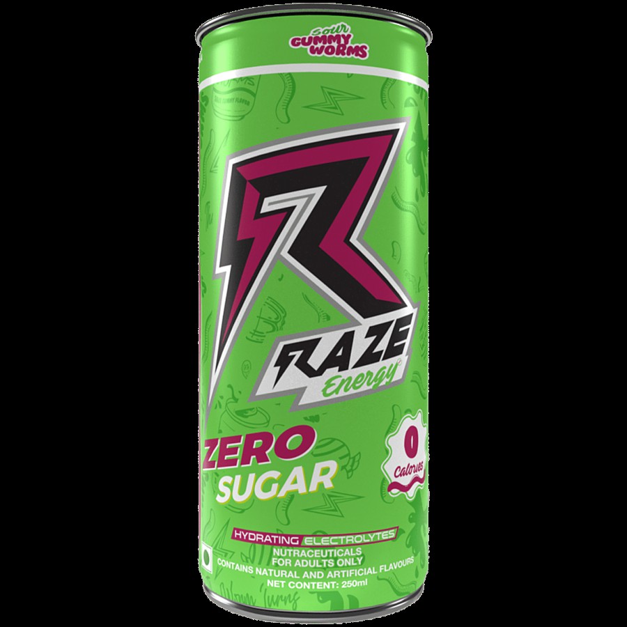 Raze Functional Energy Drink - Sour Gummy Worms