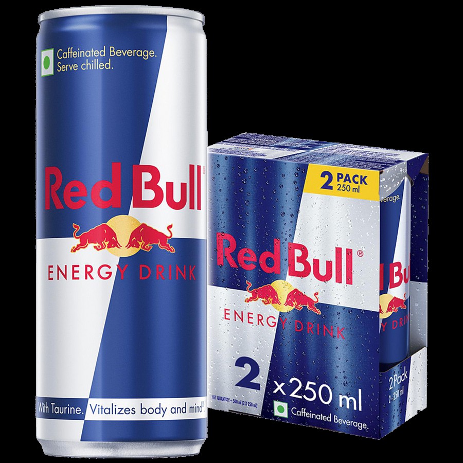 Red Bull Energy Drink Caffeinated Beverage With Taurine - For Body & Mind