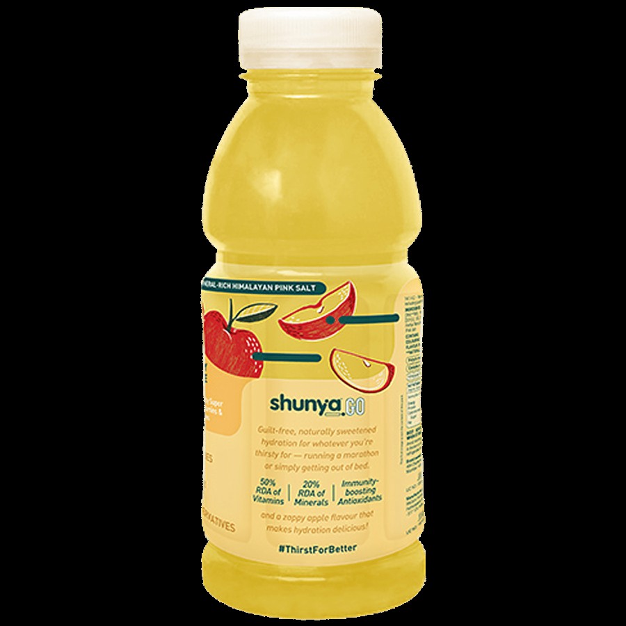 Shunya Go Zappy Apple - Active Hydration Drink With Zero Sugar & No Preservatives