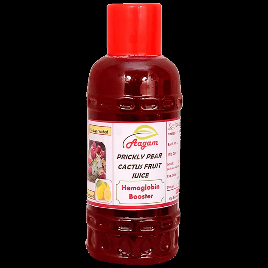 AAGAM Prickly Pear Cactus Fruit Juice - No Added Sugar