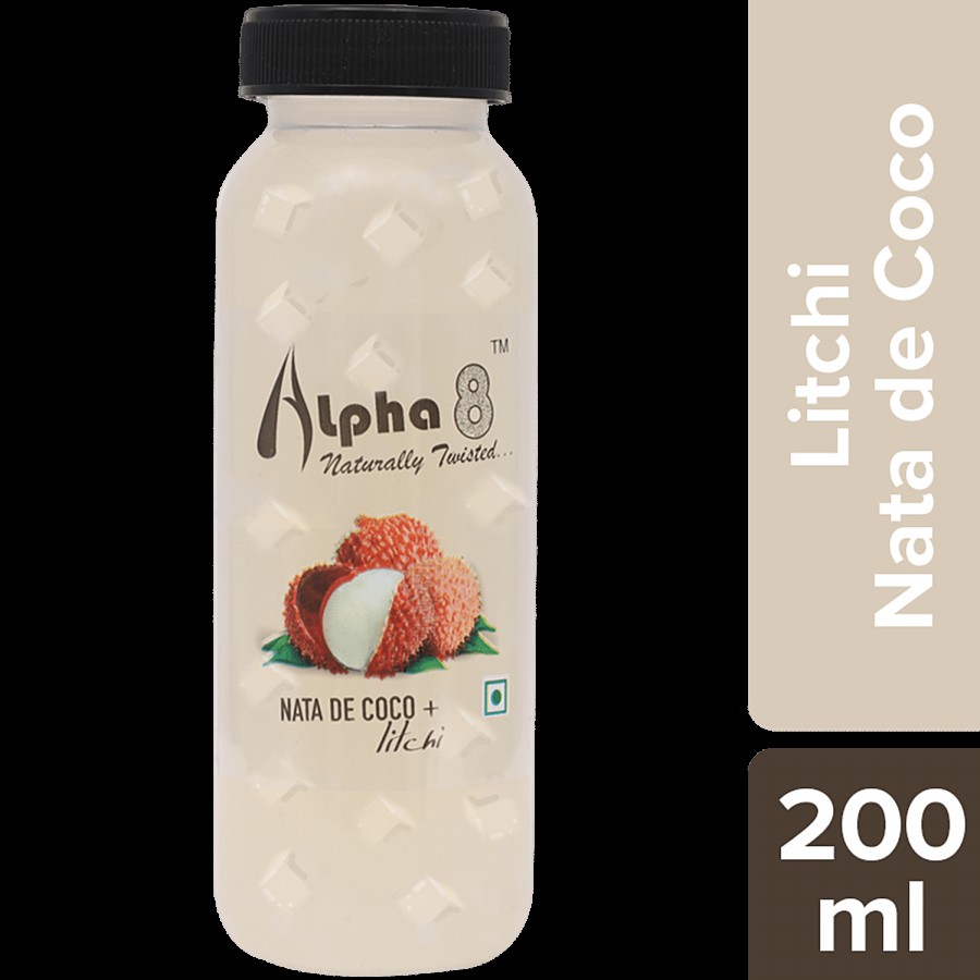 Alpha 8 Litchi Juice - Nata De Coco