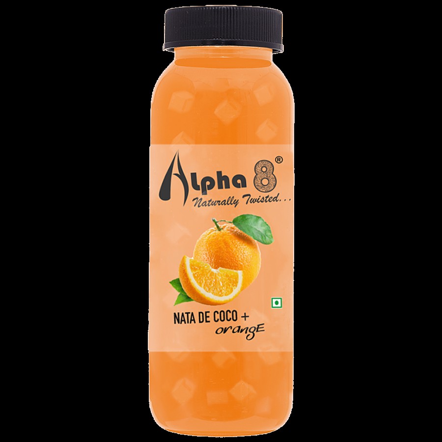 Alpha 8 Orange With Goodness Of Nata De Coco - Naturally Twisted