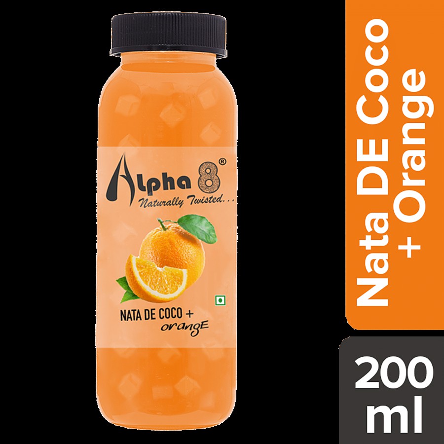 Alpha 8 Orange With Goodness Of Nata De Coco - Naturally Twisted