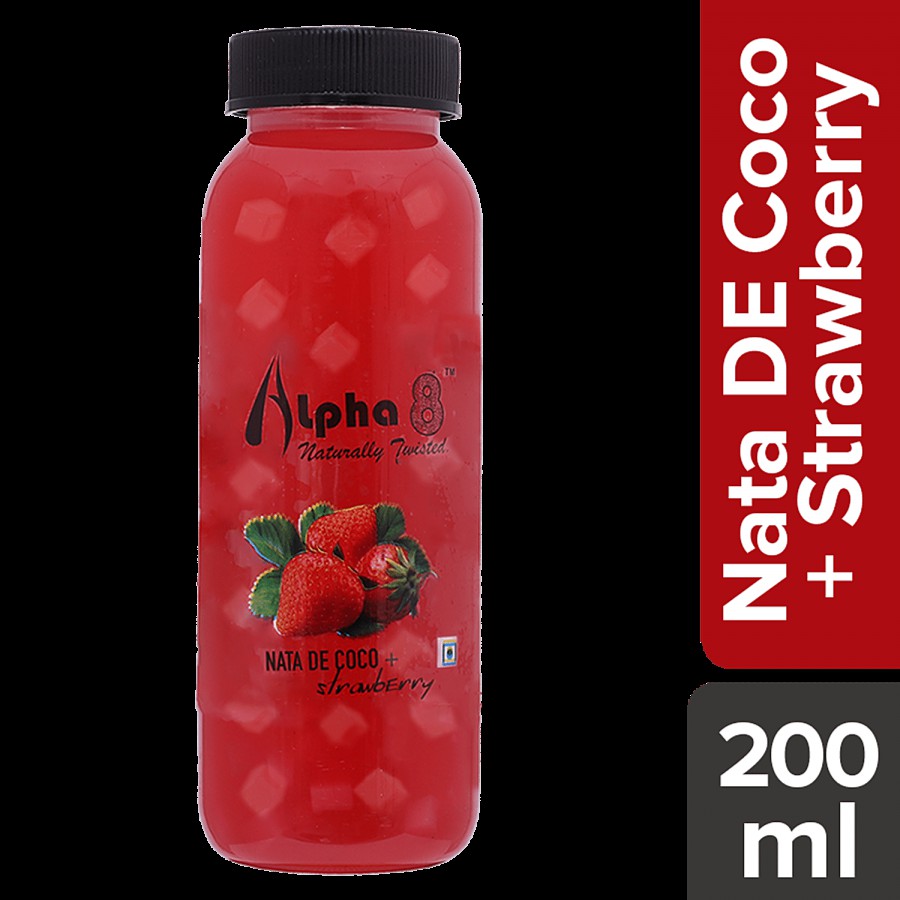 Alpha 8 Strawberry With Goodness Of Nata De Coco - Naturally Twisted