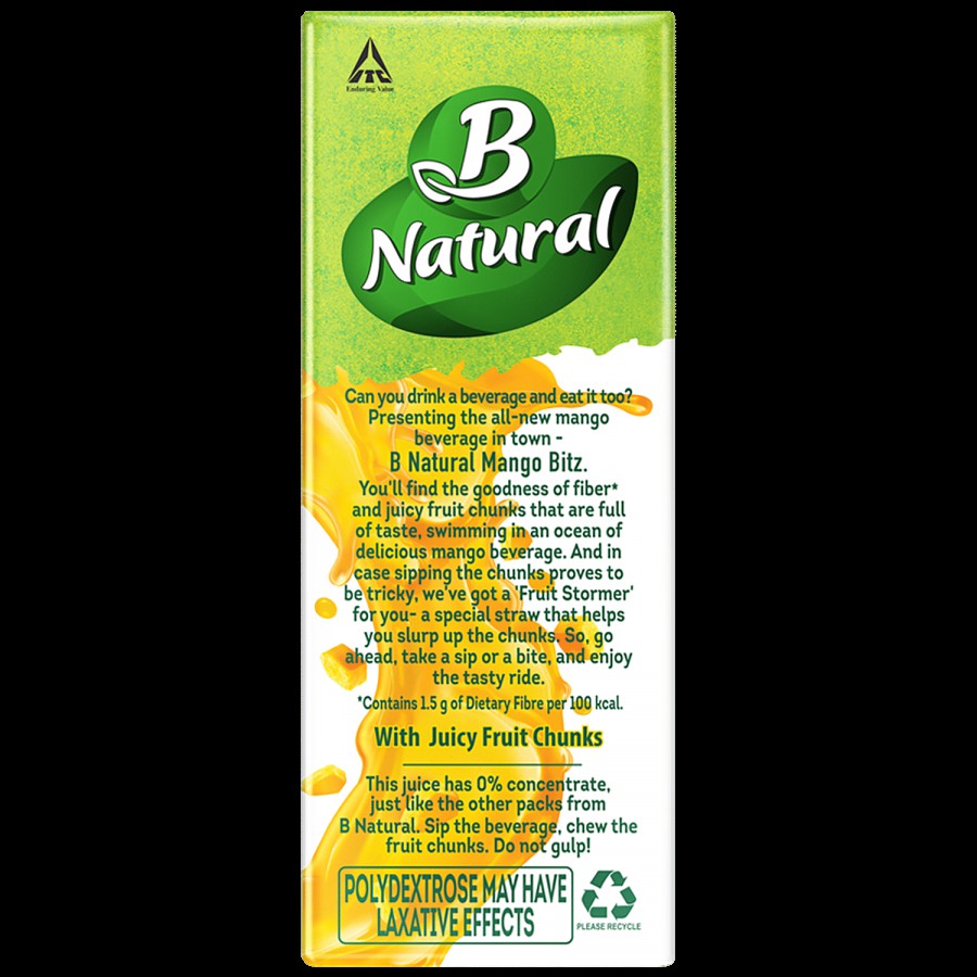 B Natural Mango Bitz - With Juicy Fruit Chunks