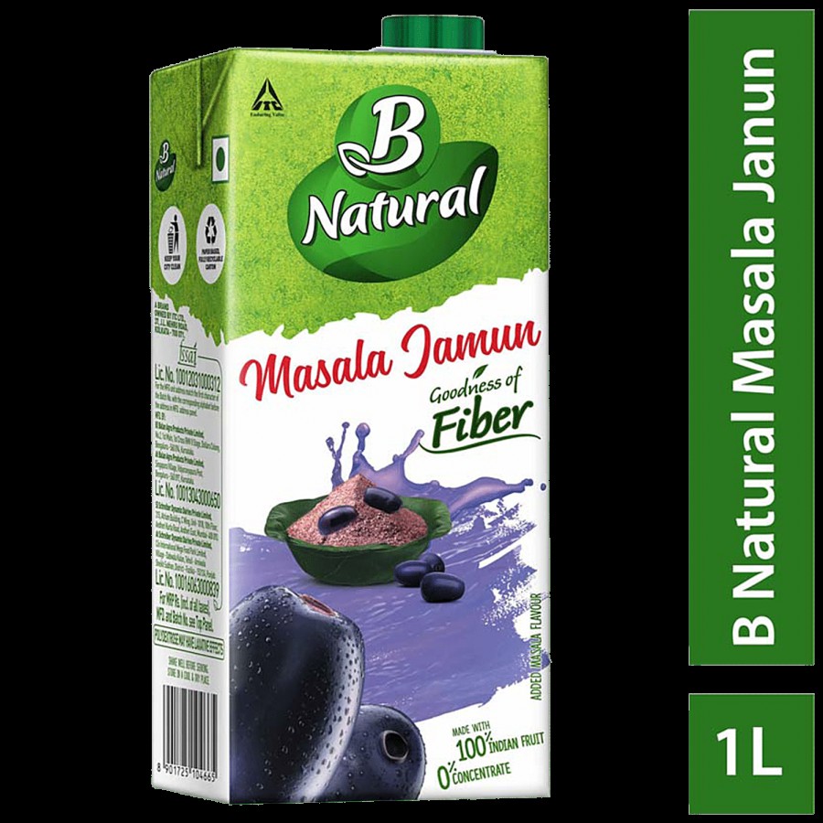 B Natural Masala Jamun Juice - Rich In Fibre