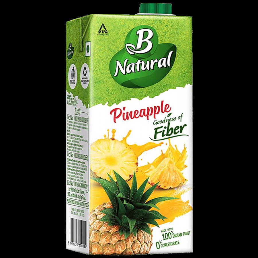 B Natural Pineapple Juice - Rich In Fibre