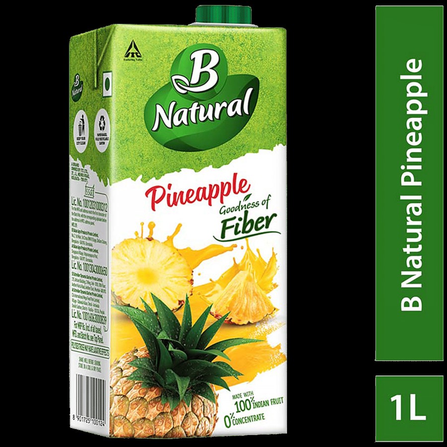 B Natural Pineapple Juice - Rich In Fibre