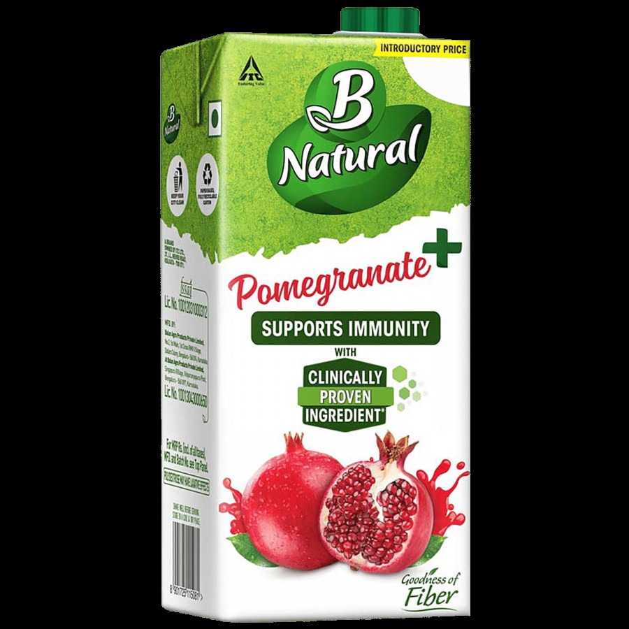 B Natural Pomegranate+ Juice With Green Coffee Extract - Rich in Vitamin C