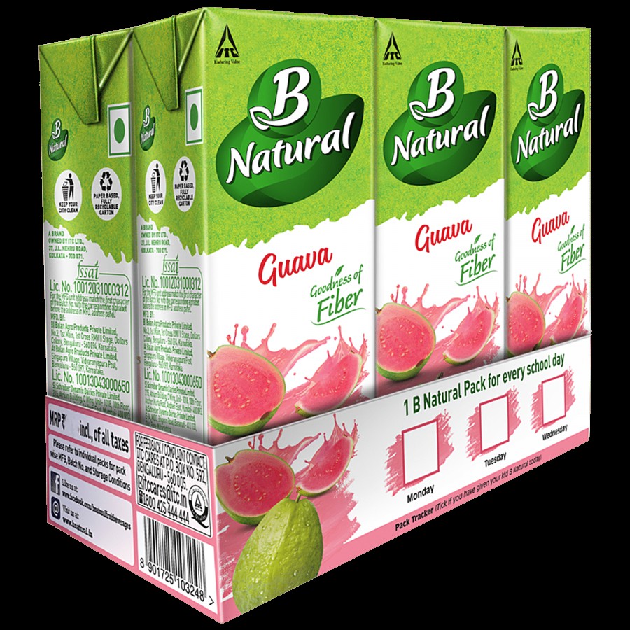 B Natural Sixers Pack Guava Juice